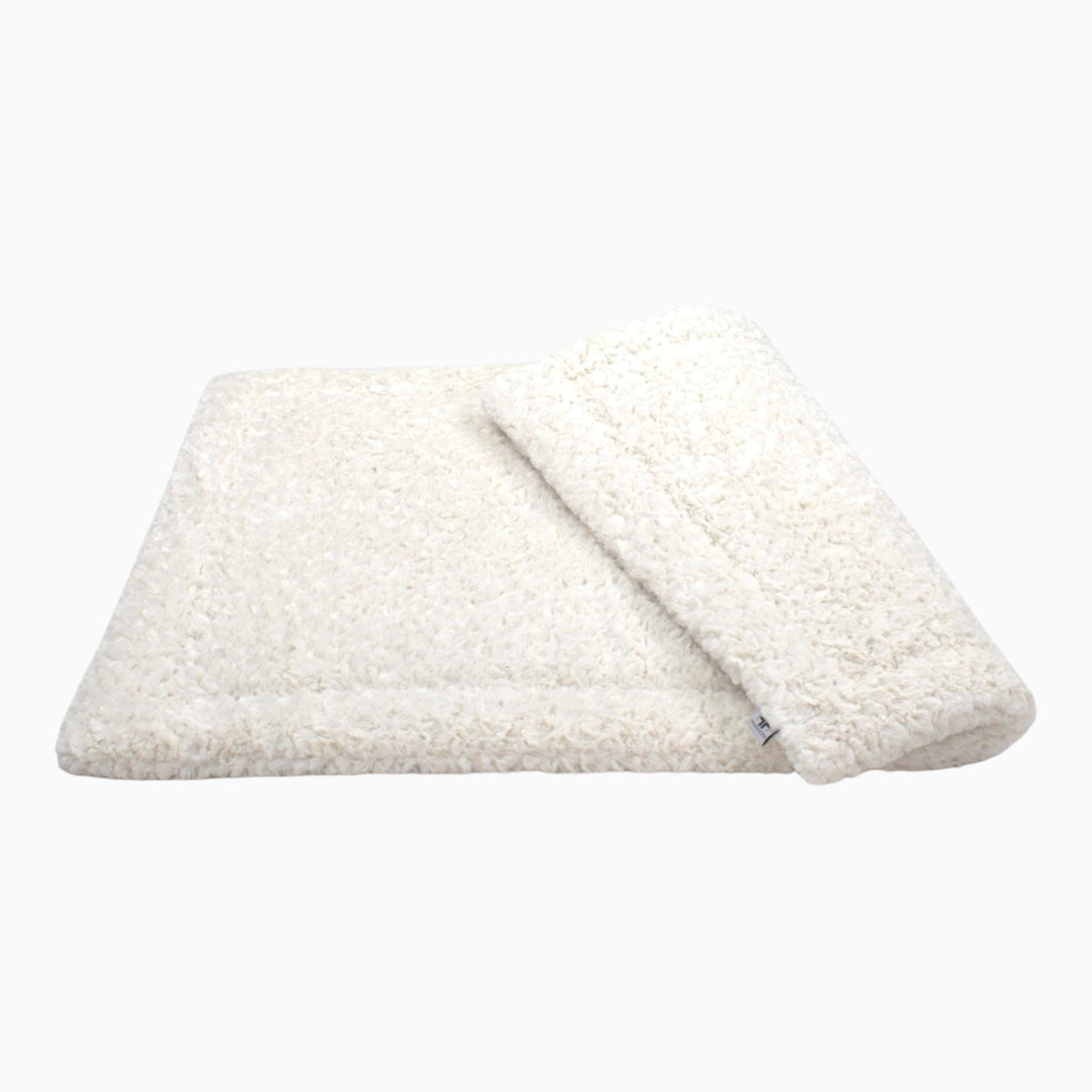 Wattierte Hundedecke Plaid Curly white