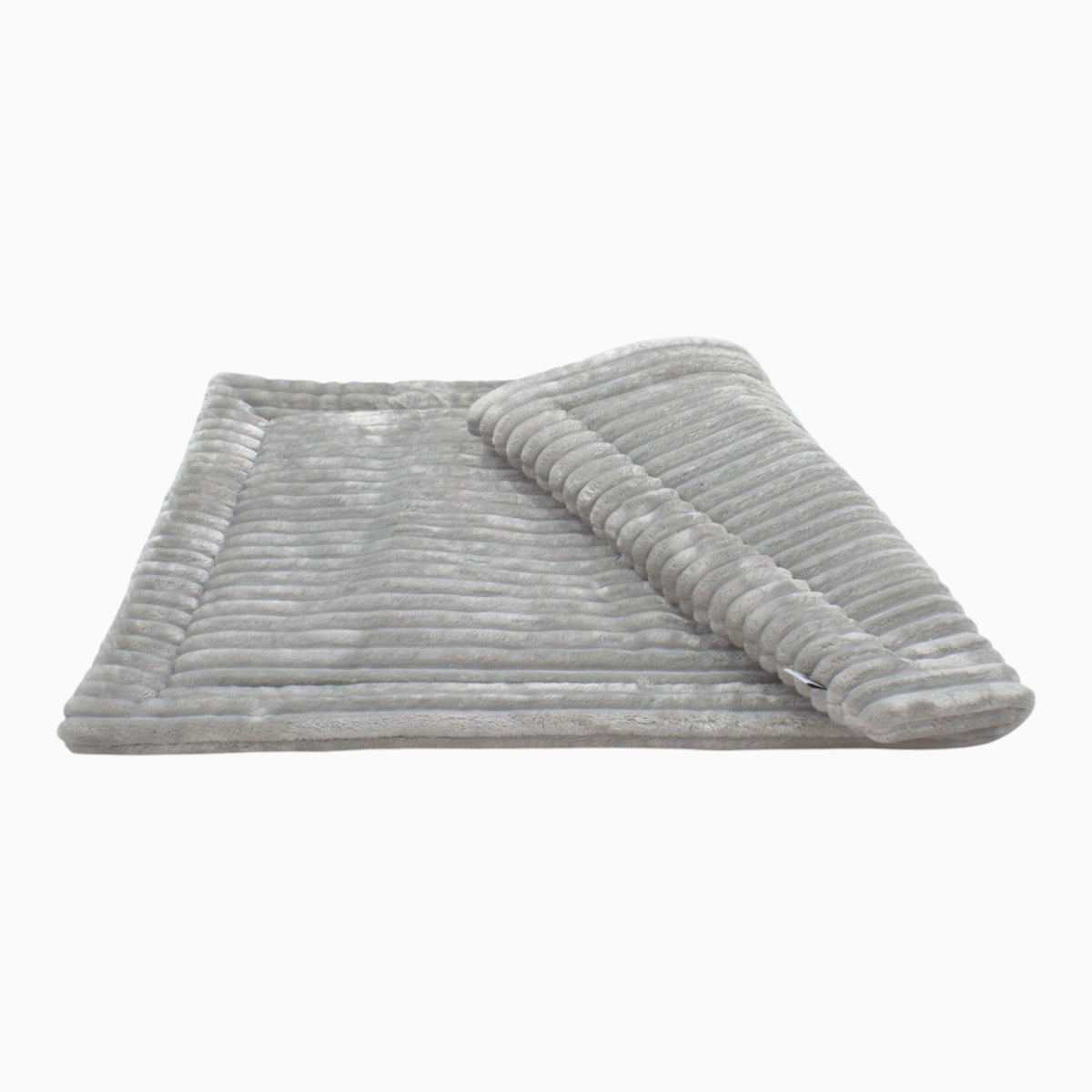 Wattierte Hundedecke Plaid Stripes light grey