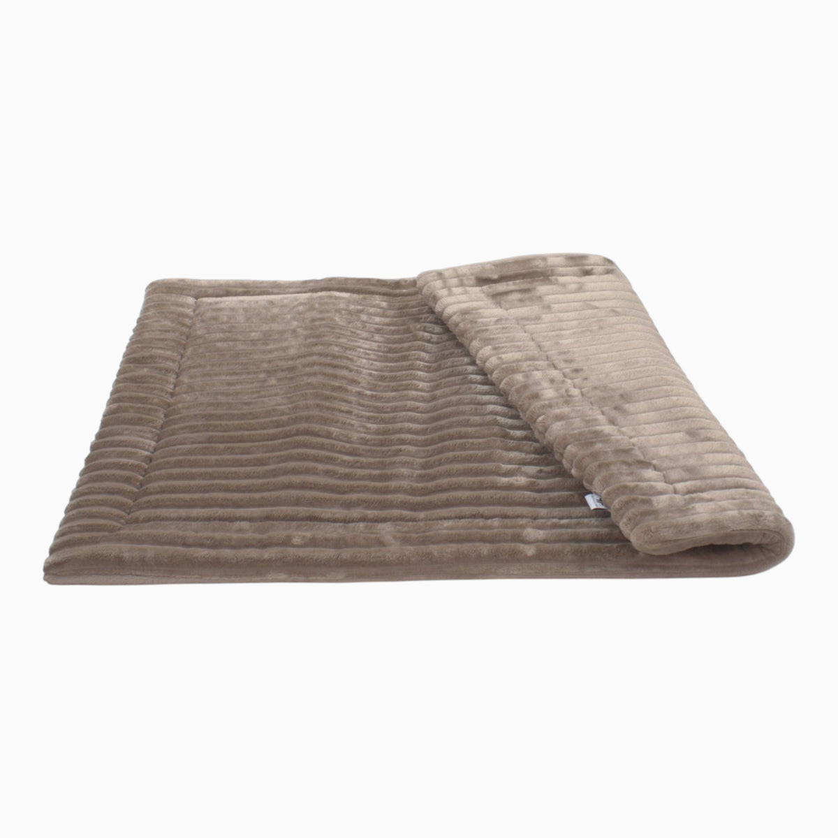 Wattierte Hundedecke Plaid Stripes nougat