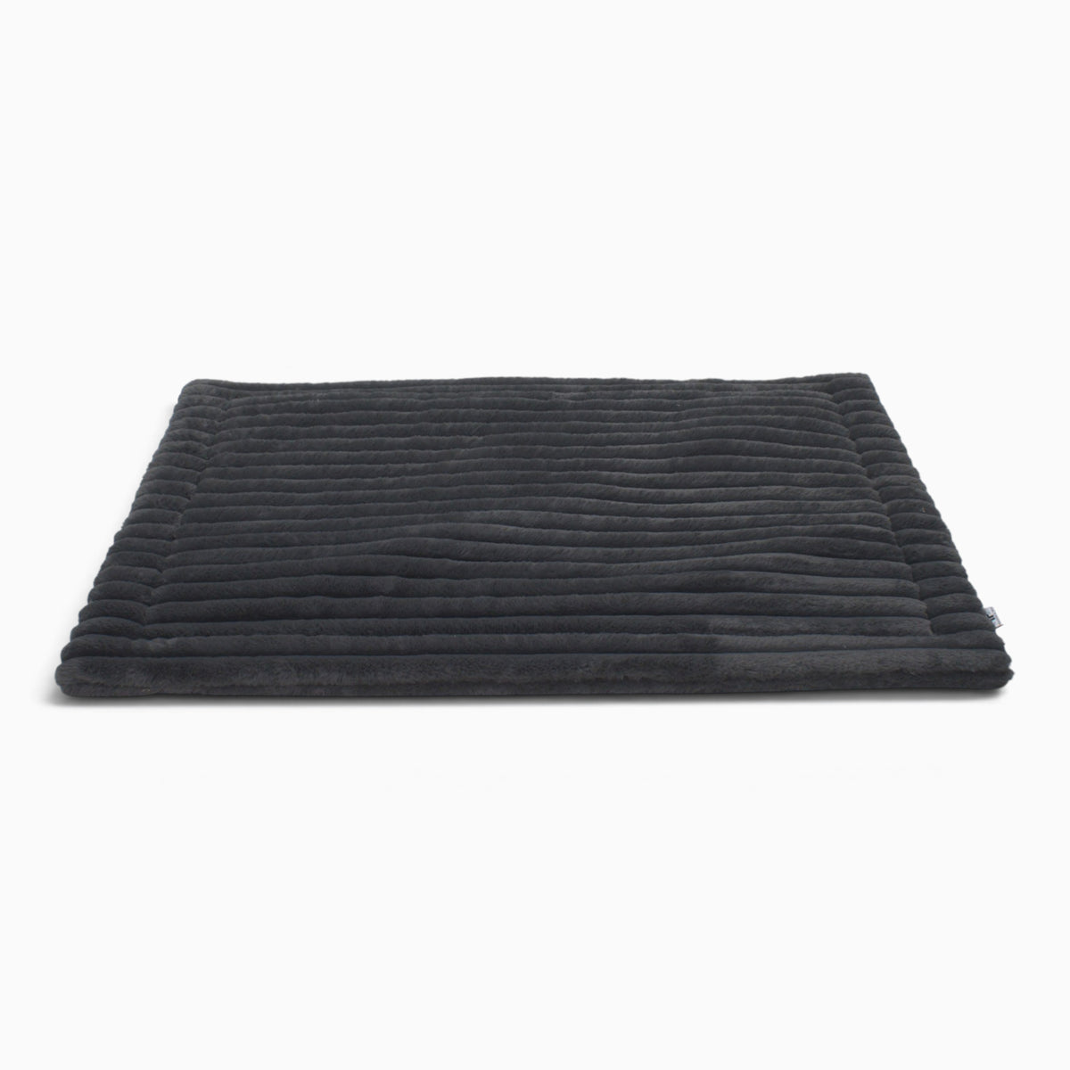Wattierte Hundedecke Plaid Big Stripes Charcoal
