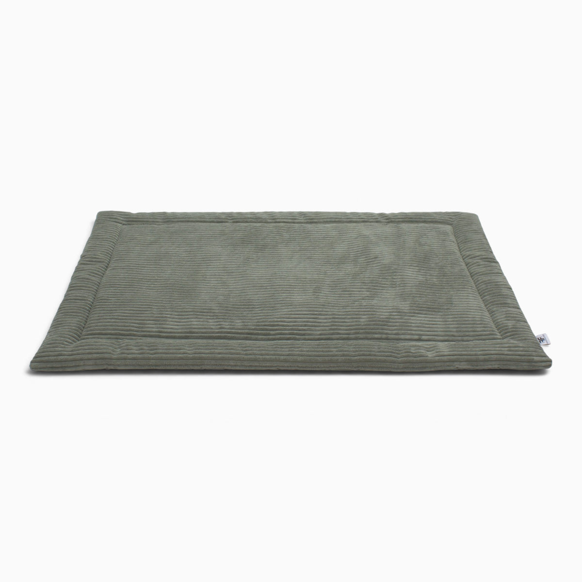 Wattierte Hundedecke Plaid Cord Pistacchio