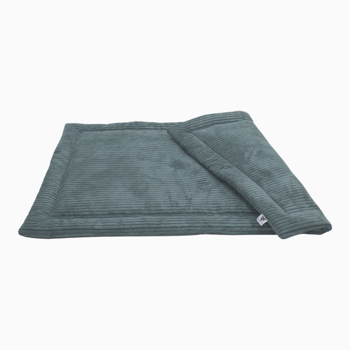 Wattierte Hundedecke Plaid Cord Emerald