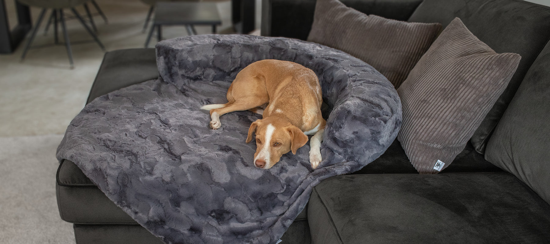 Frau Frauchen Sofaschutz für Hunde und Haustiere Lounge Liner (Desktop Ansicht)