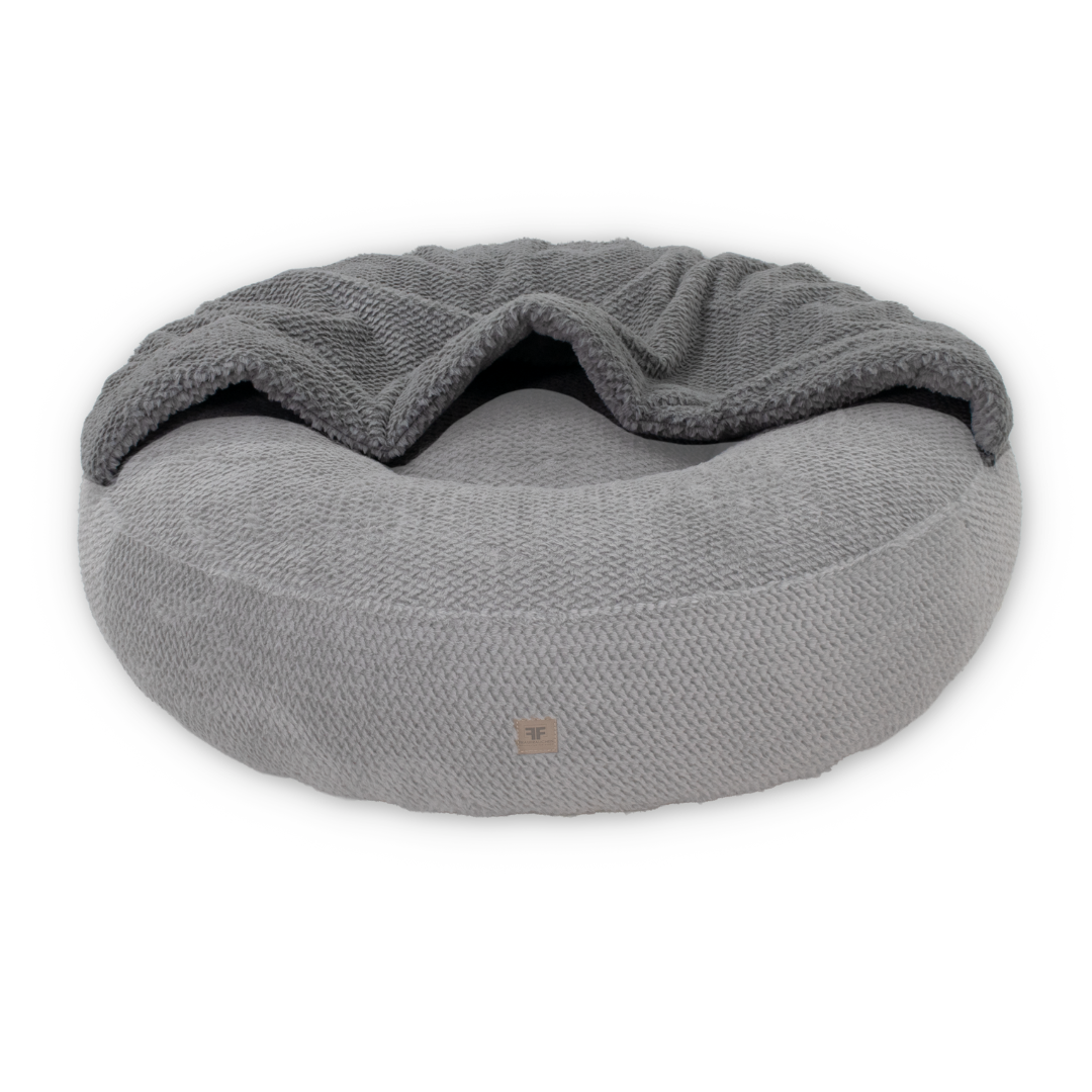 Hundebett CaLo Schlafsack Dots Grey