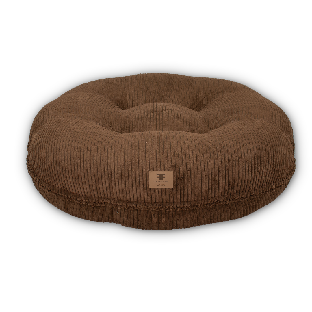 Hundebett Wolke® Cord Chocolate