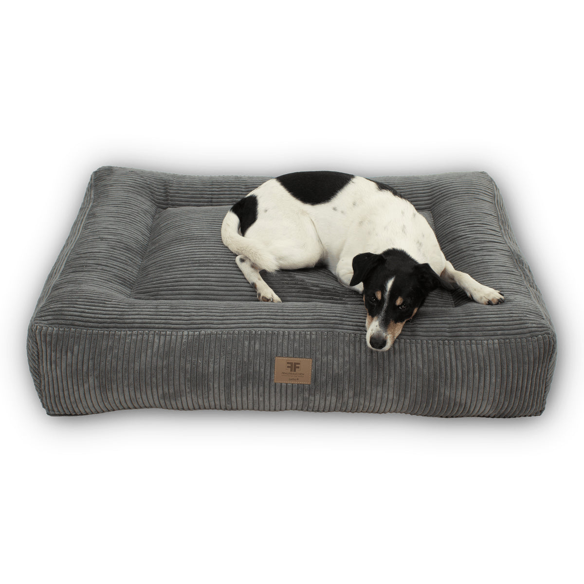 Hundebett Letto Cord Grigio