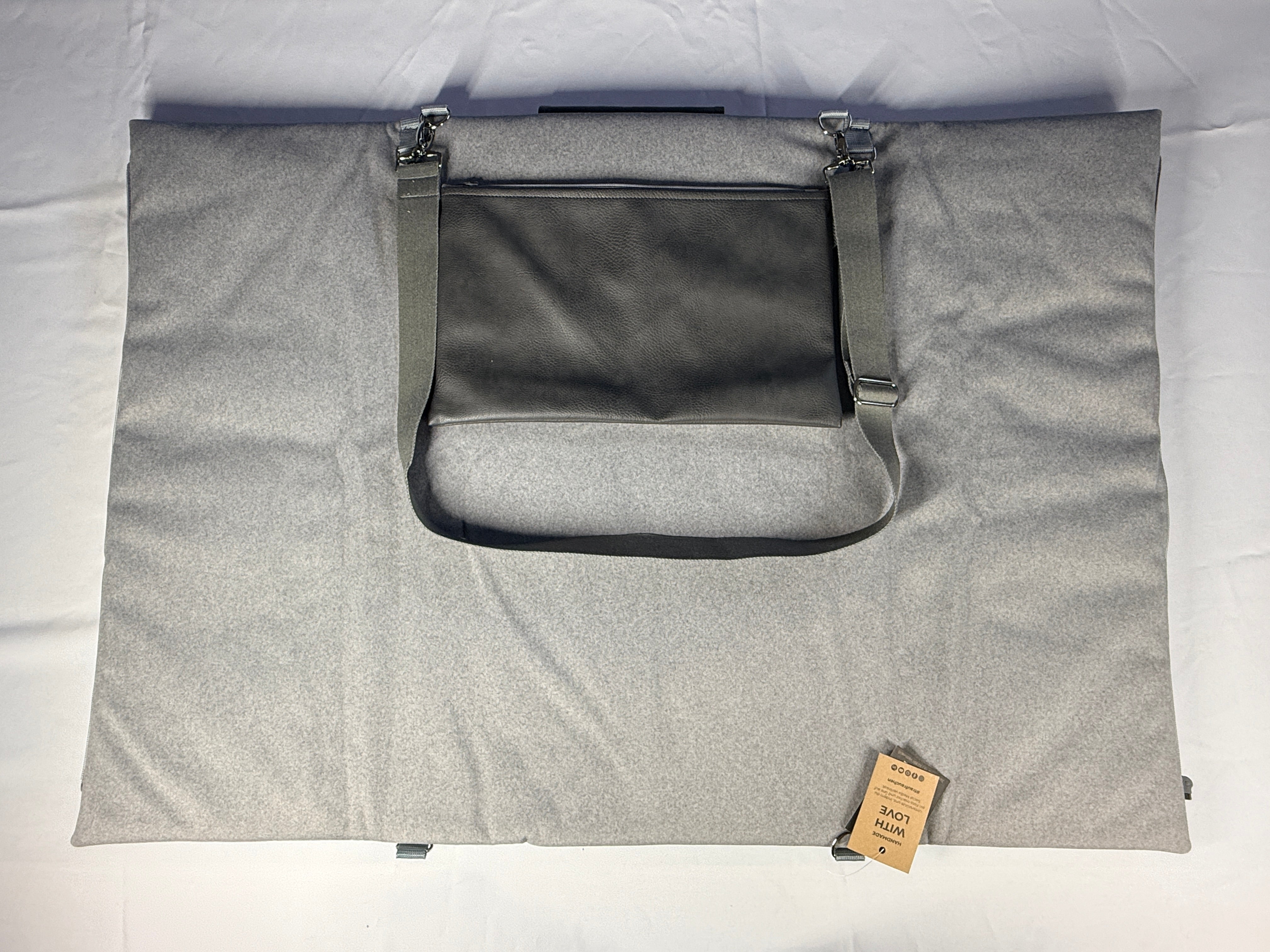 2-in-1 Deckentasche Flanell Stone M