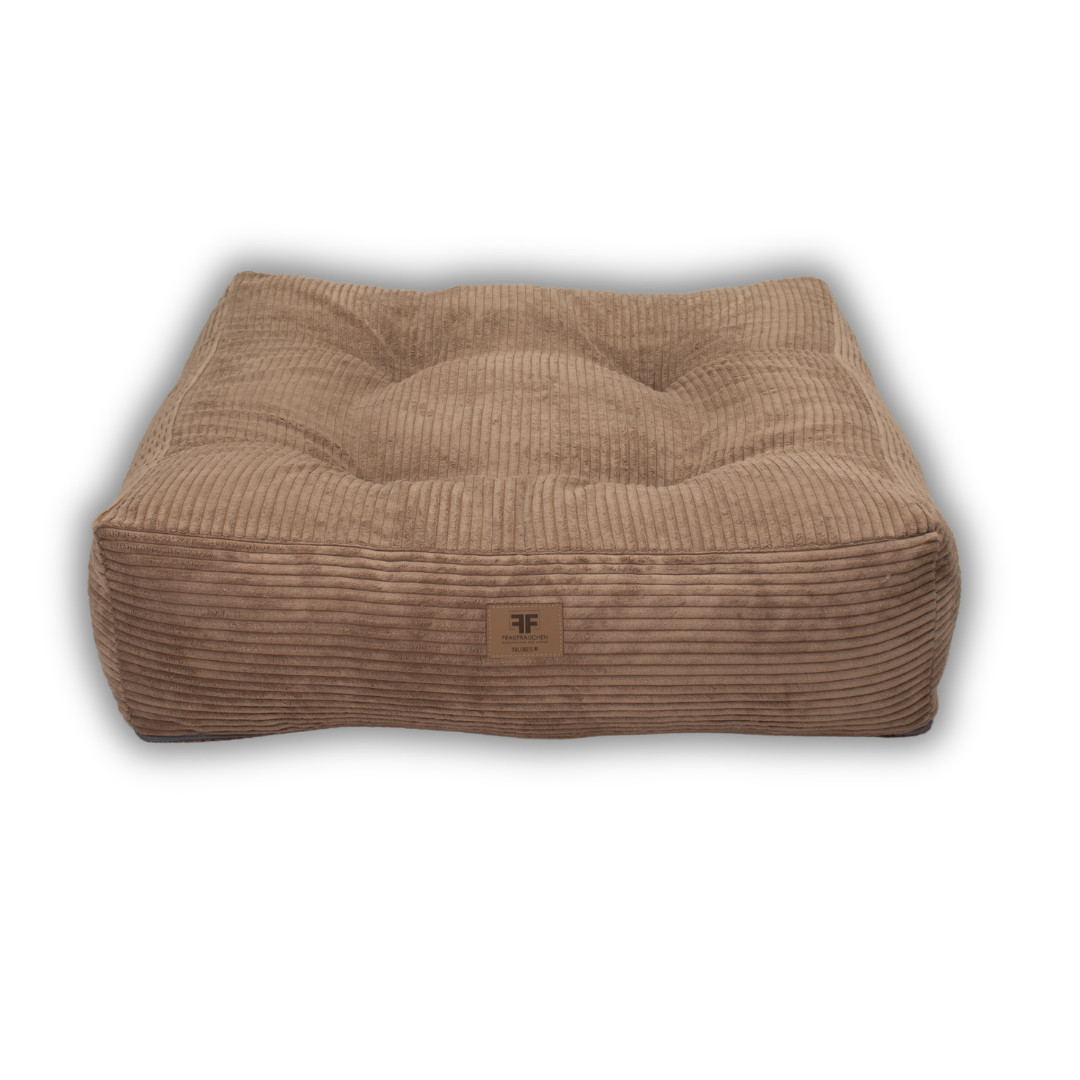 Hundebett Nubes® Cord Cappuccino