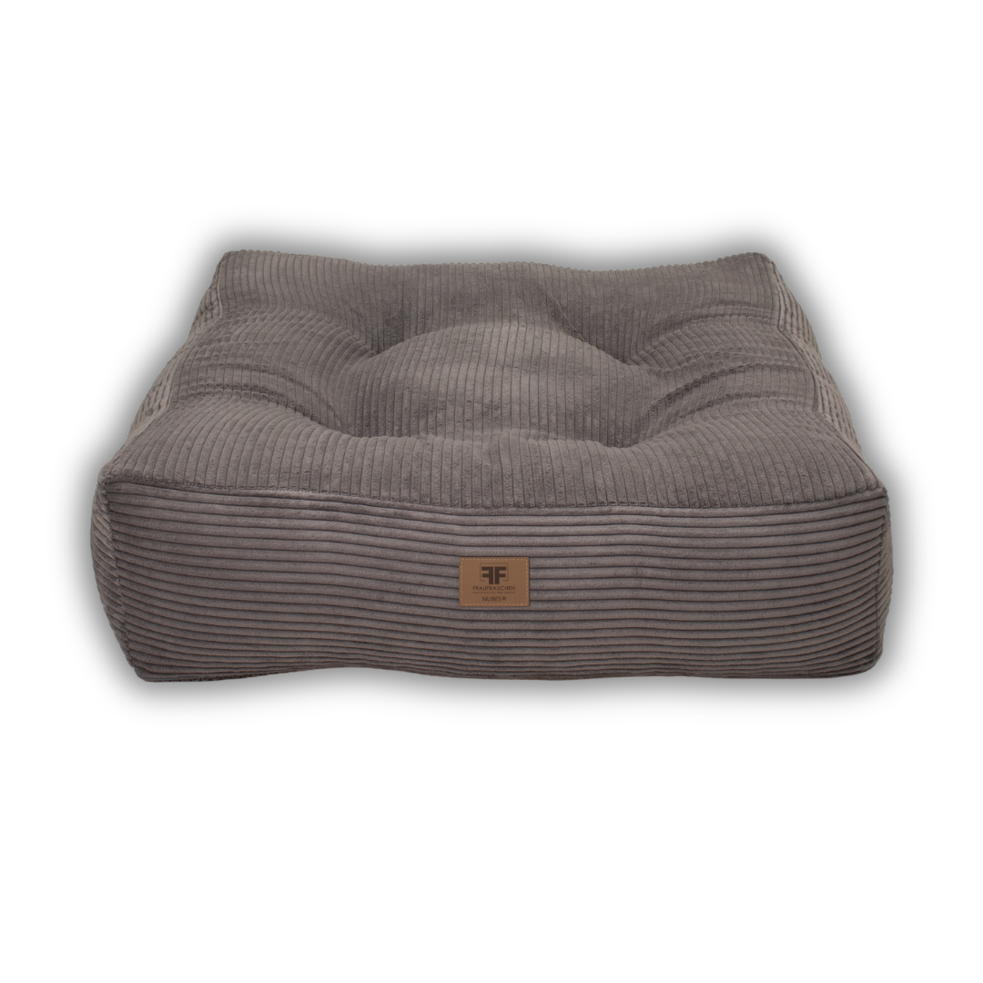 Hundebett Nubes® Cord Grigio