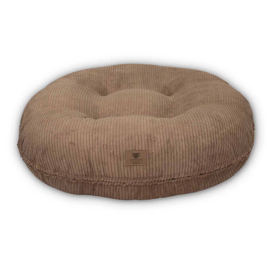 Hundebett Wolke® Cord Cappucchino