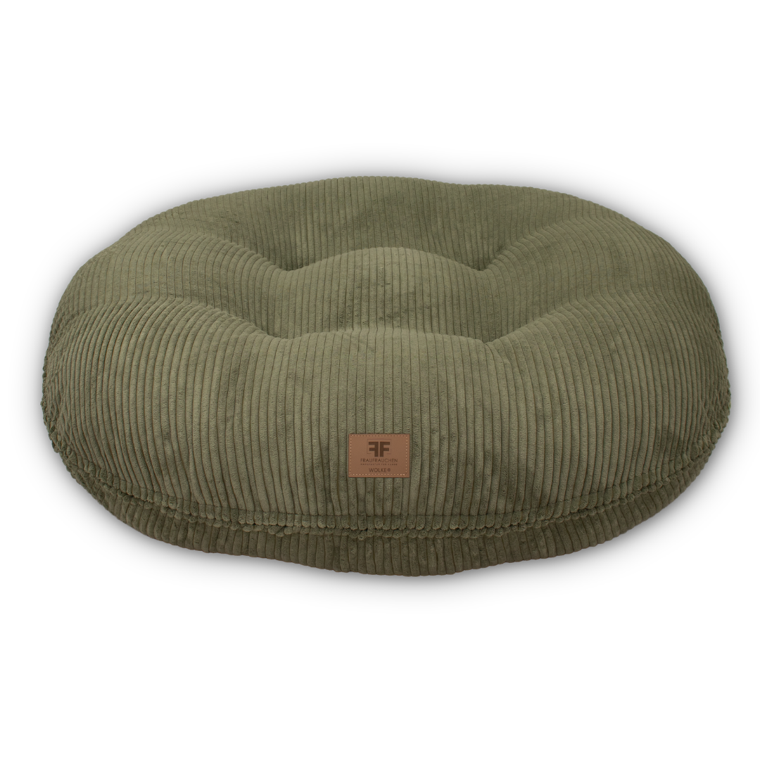 Hundebett Wolke® Cord Pistacchio