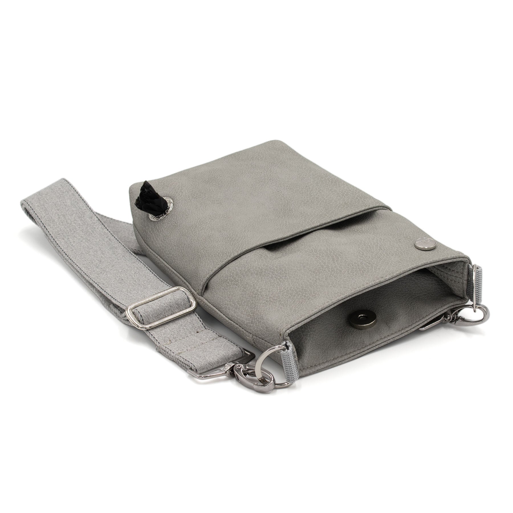 Frau Frauchen Gassitasche Business mit Silber für Hunde und Haustiere