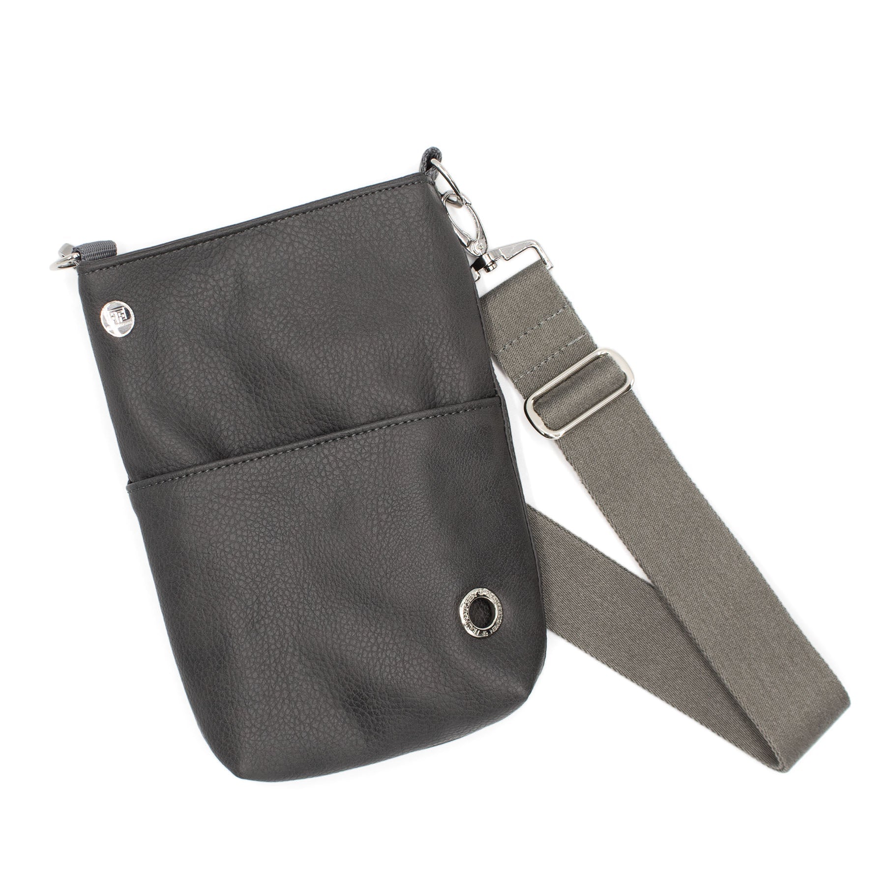 Frau Frauchen Gassitasche Industrial mit Silber für Hunde und Haustiere