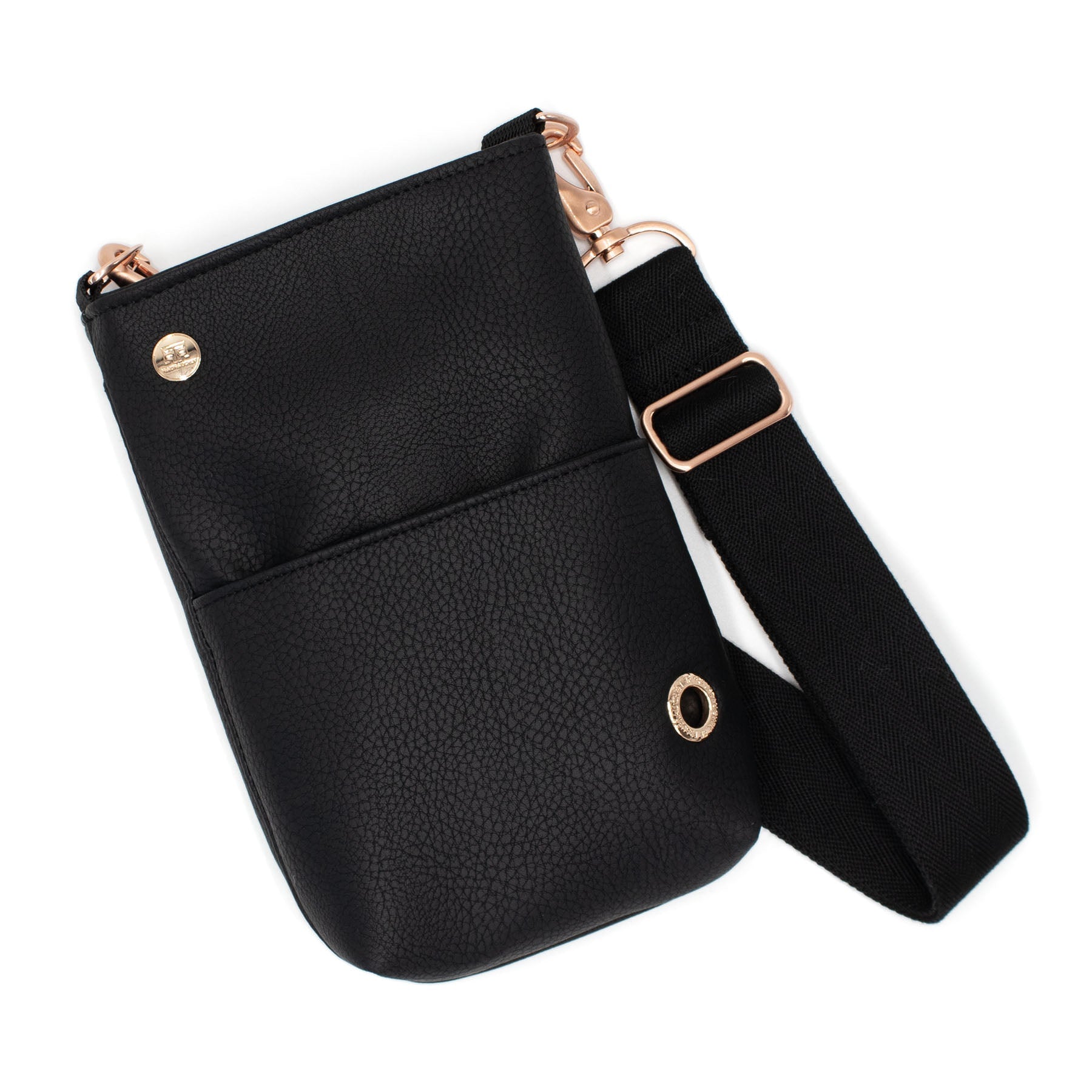 Frau Frauchen Gassitasche Onyx mit Rosegold für Hunde und Haustiere