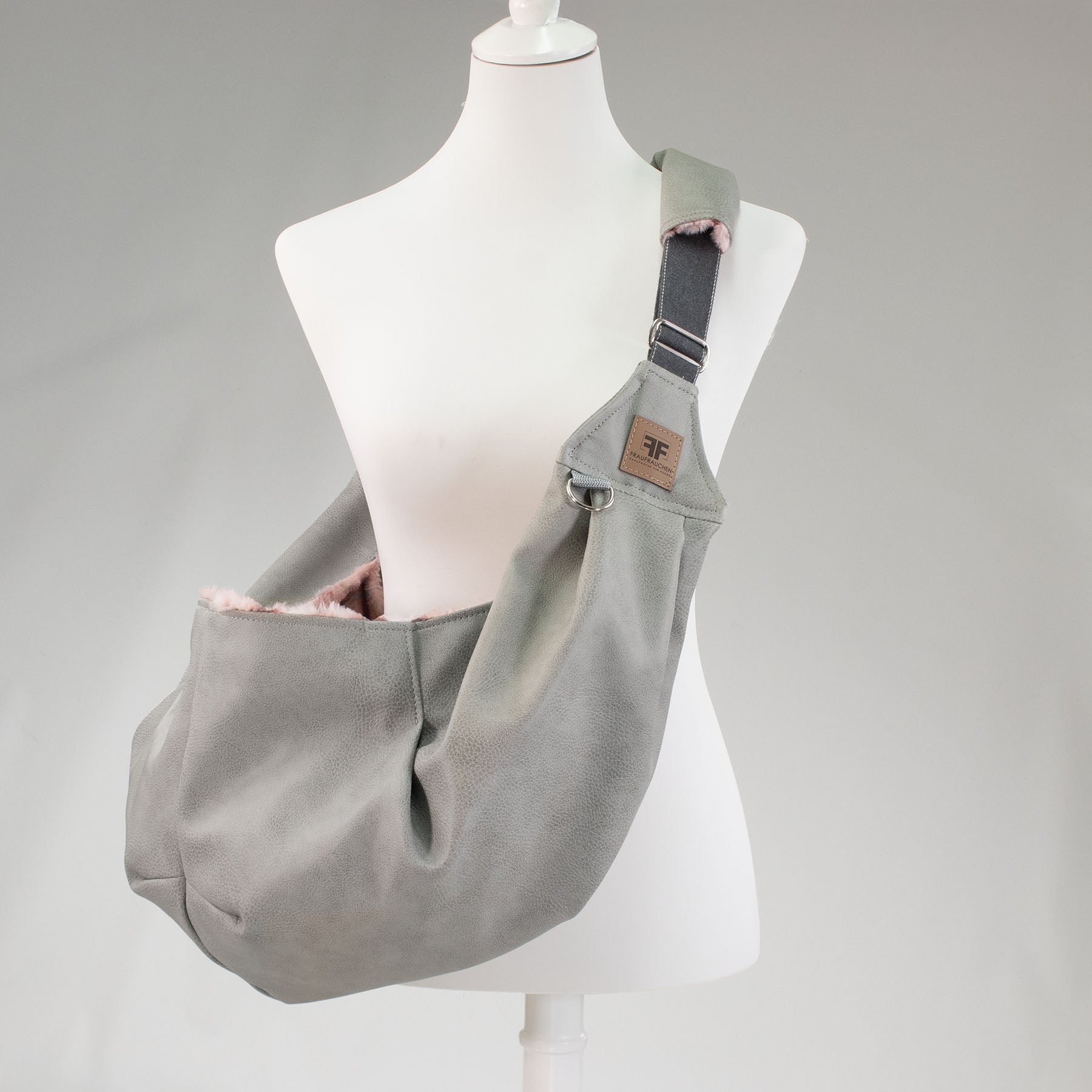 Frau Frauchen Hundetragetasche Cuddly-Bag Kunstleder Business für Hunde und Haustiere