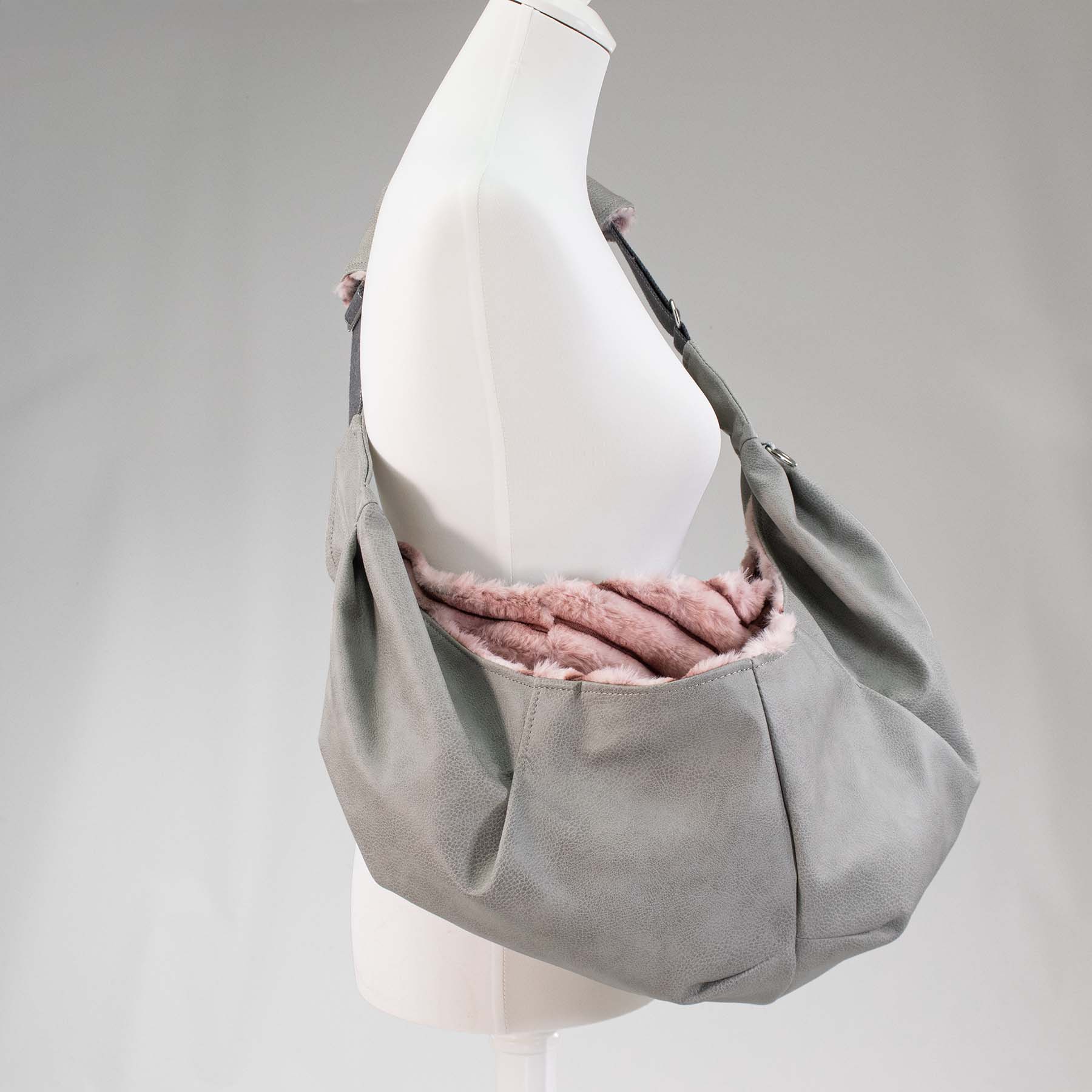 Frau Frauchen Hundetragetasche Cuddly-Bag Kunstleder Business für Hunde und Haustiere