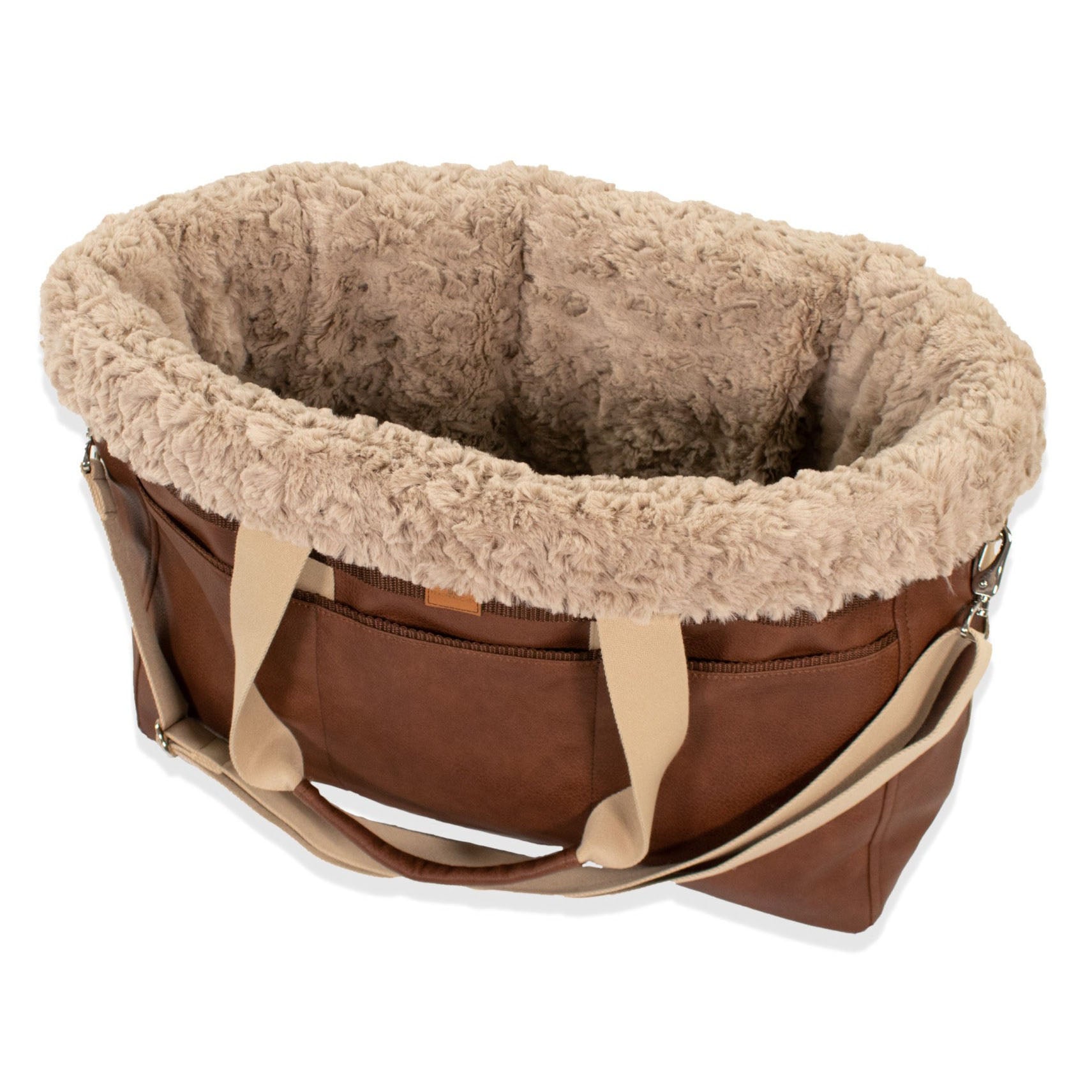 Frau Frauchen Hundetasche Travel Bag Kunstleder City für Hunde und Haustiere