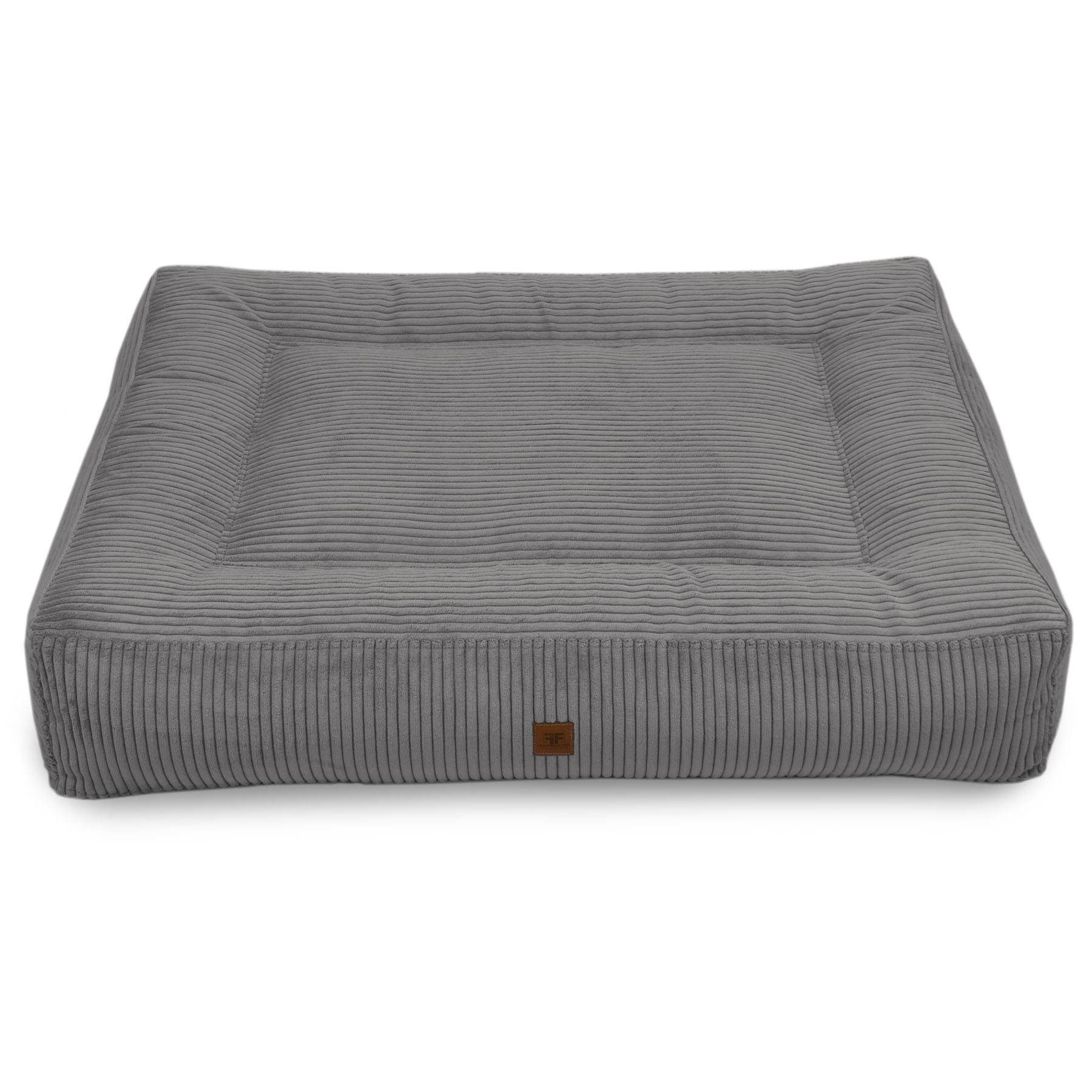 Orthopädisches Hundebett Letto Cord Grigio
