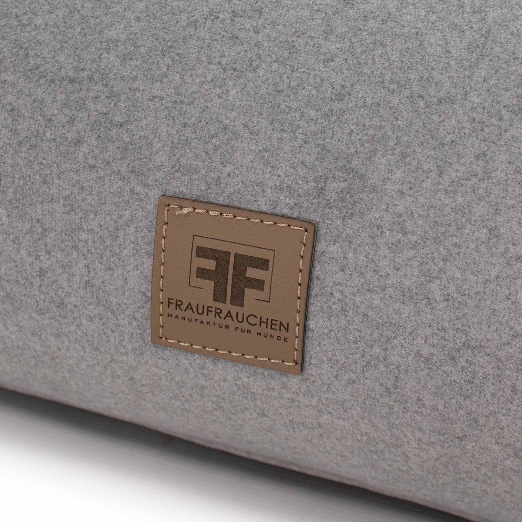 Frau Frauchen orthopädischs Hundebett Letto Flanell Stone für Hunde und Haustiere