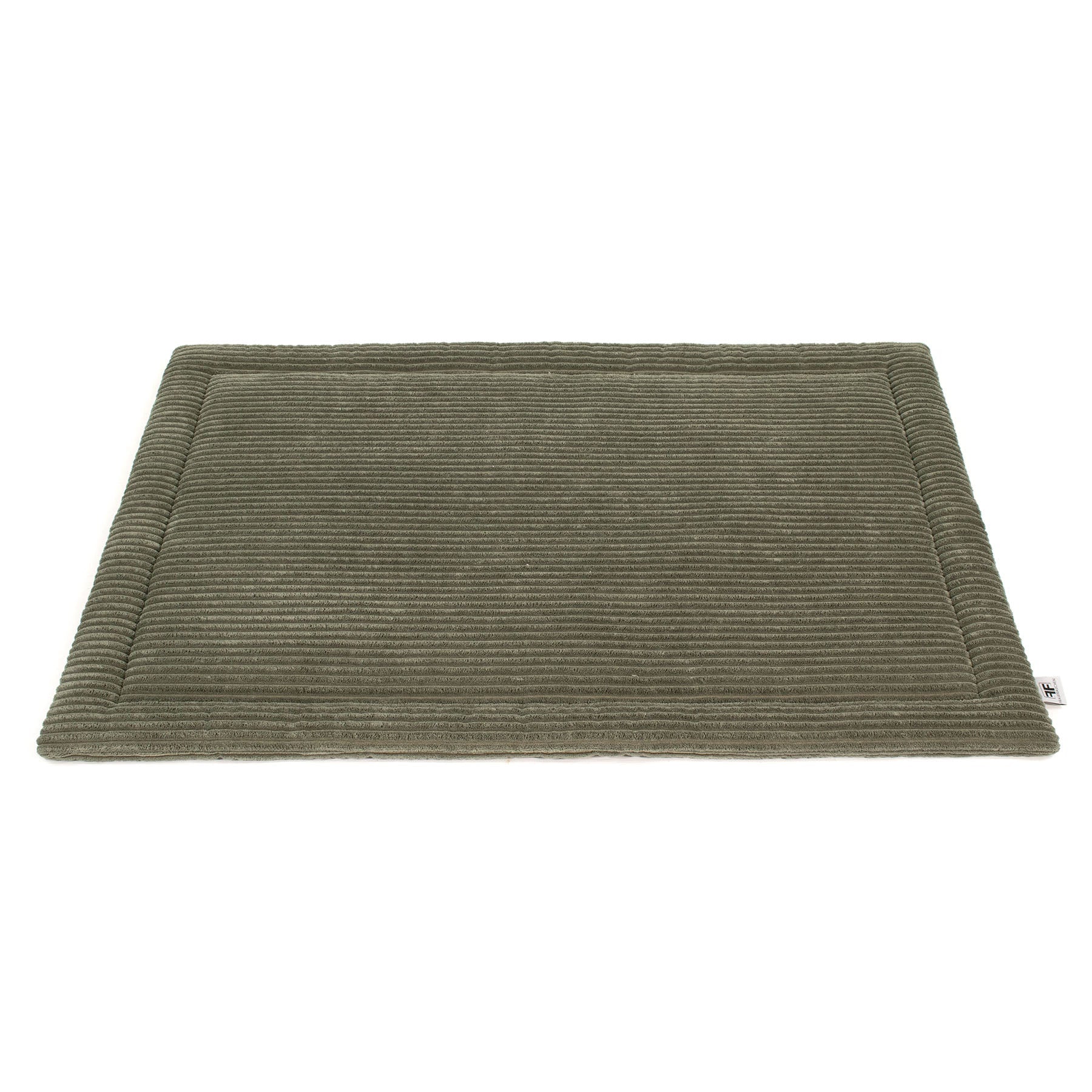 Frau Frauchen wattierte Hundedecke Plaid Cord Pistacchio für Hunde und Haustiere