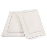 Wattierte Hundedecke Plaid Flanell Ivory