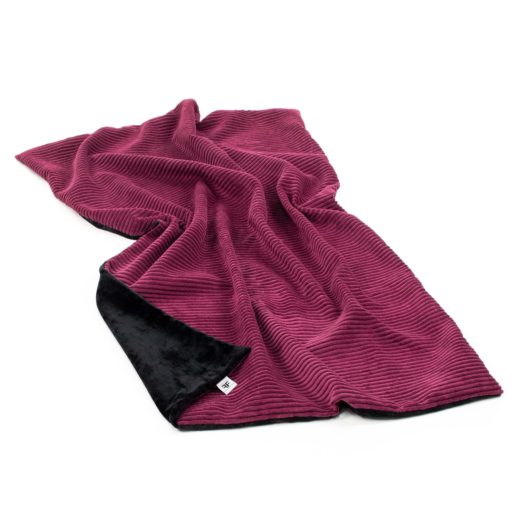 Frau Frauchen Kuscheldecke Wohndecke Cord Merlot für Hunde und Hautiere
