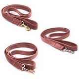 Frau Frauchen Leine Sametti Altrosa für Hunde und Haustiere