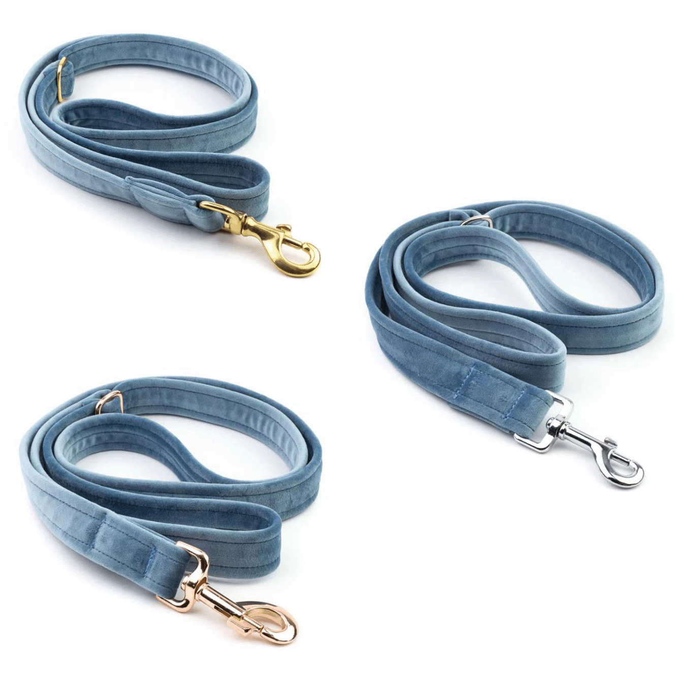 Frau Frauchen Leine Sametti Eisblau für Hunde und Haustiere