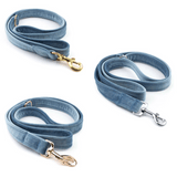 Frau Frauchen Leine Sametti Eisblau für Hunde und Haustiere