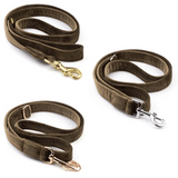 Frau Frauchen Leine Sametti Taupe für Hunde und Haustiere