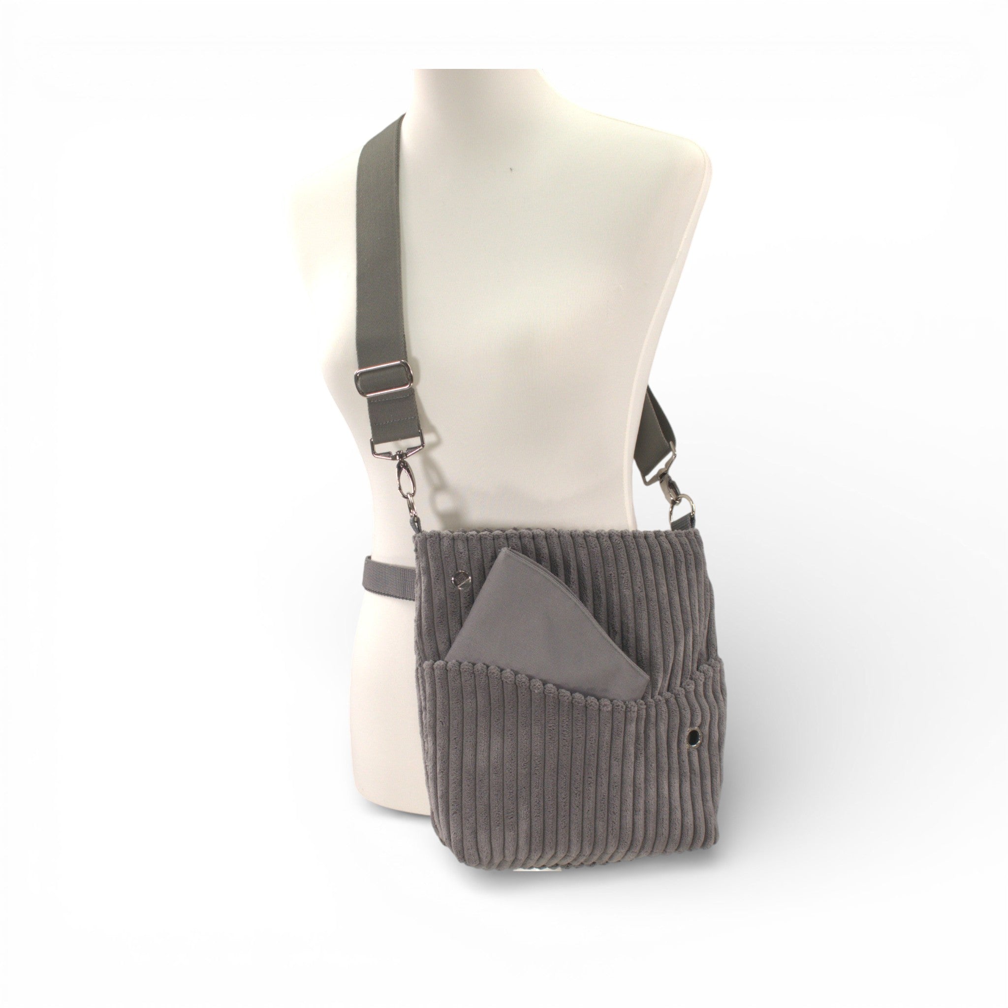 Gassitasche BIG Cord Grigio