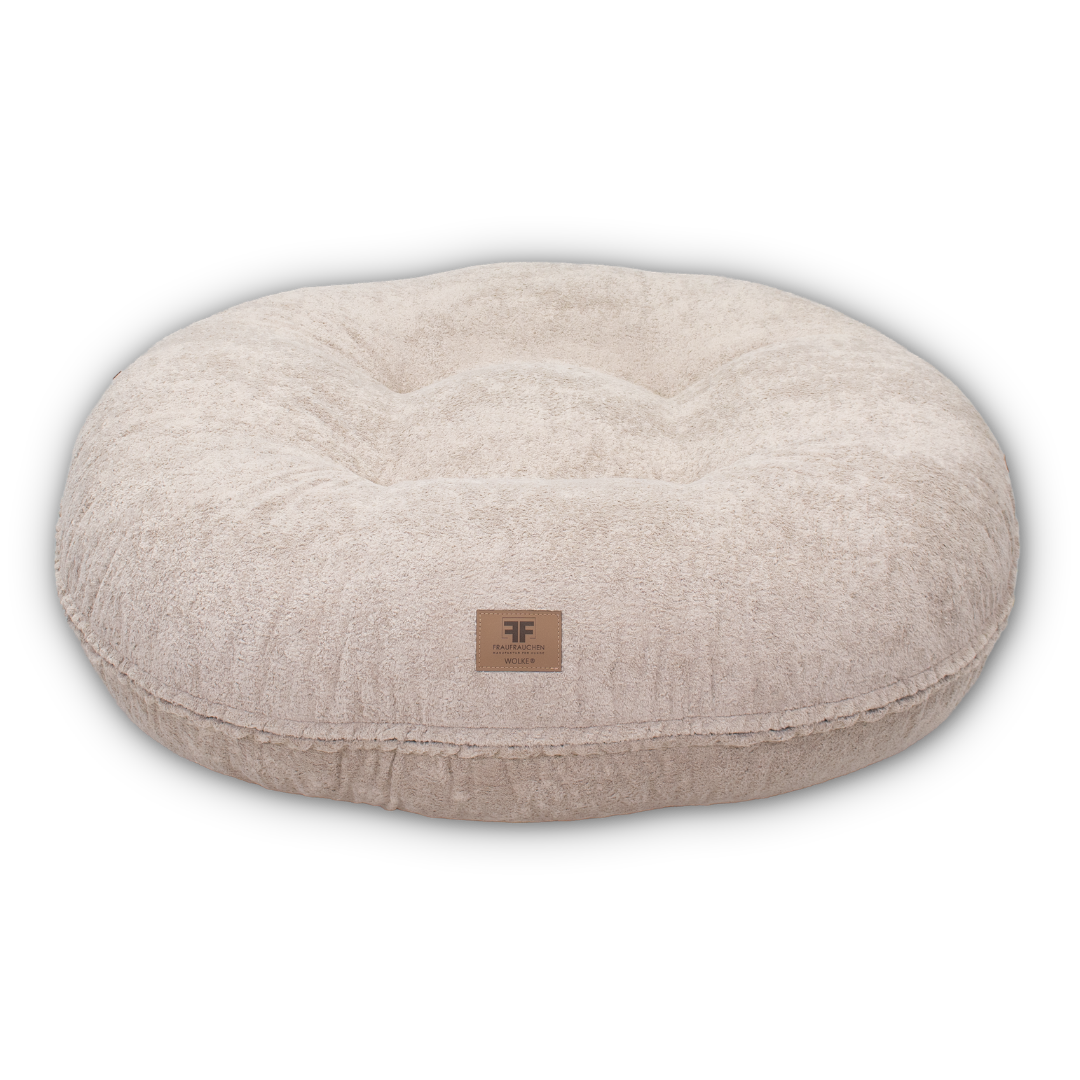 Orthopädisches Hundebett Wolke® Curly Sand