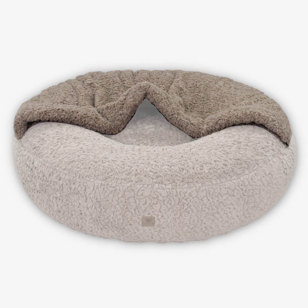 Hundebett CaLo Schlafsack Curly Sand