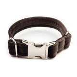 Frau Frauchen Halsband Sametti Schoko für Hunde und Haustiere