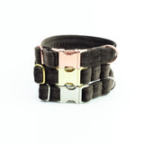 Frau Frauchen Halsband Sametti Schoko für Hunde und Haustiere