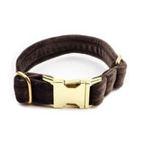 Frau Frauchen Halsband Sametti Schoko für Hunde und Haustiere