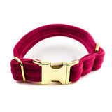 Frau Frauchen Halsband Sametti Fuchsia für Hunde und Haustiere