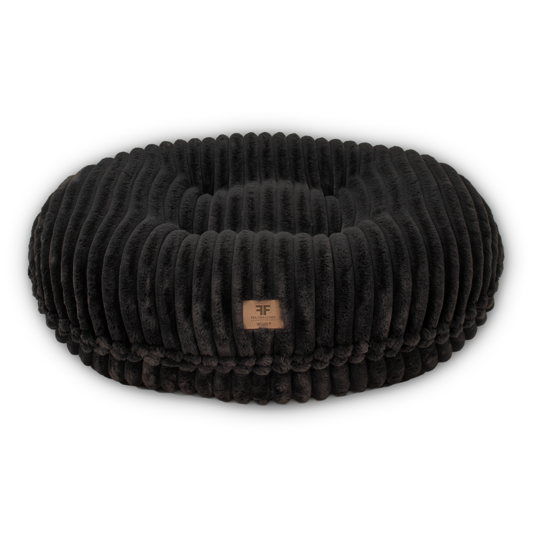 Hundebett Wolke® Stripes Big Charcoal