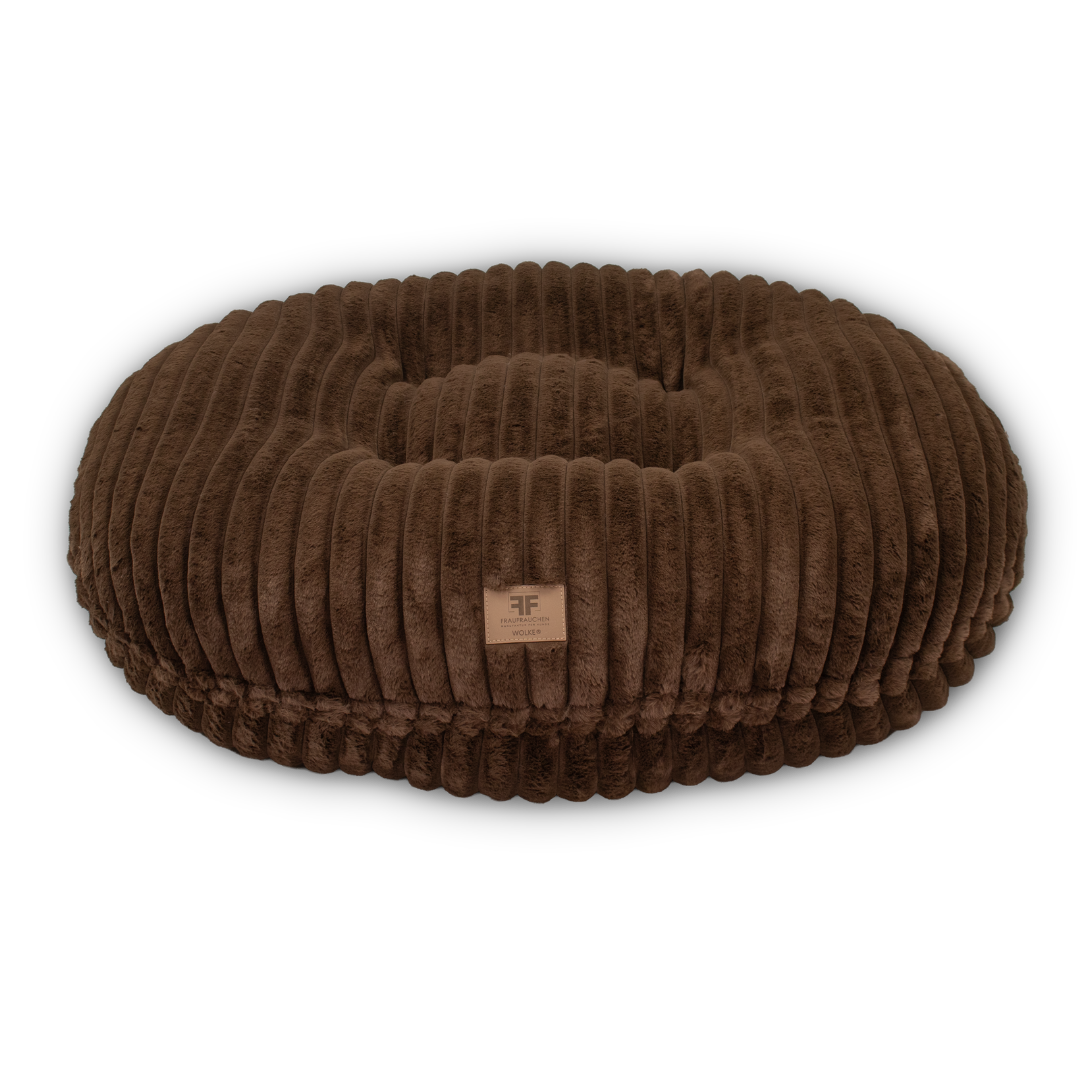 Hundebett Wolke® Stripes Big Chocolate