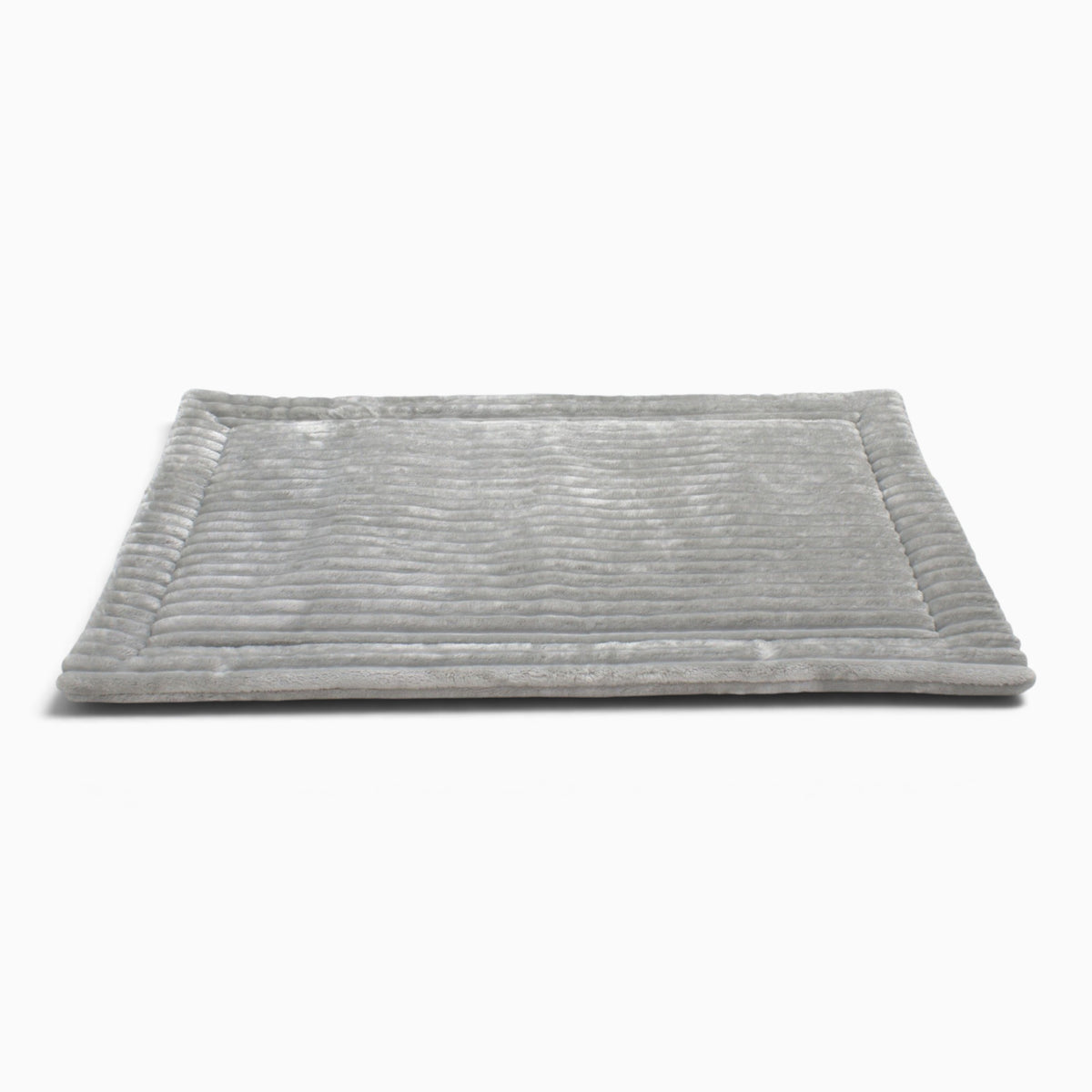 Wattierte Hundedecke Plaid Stripes light grey