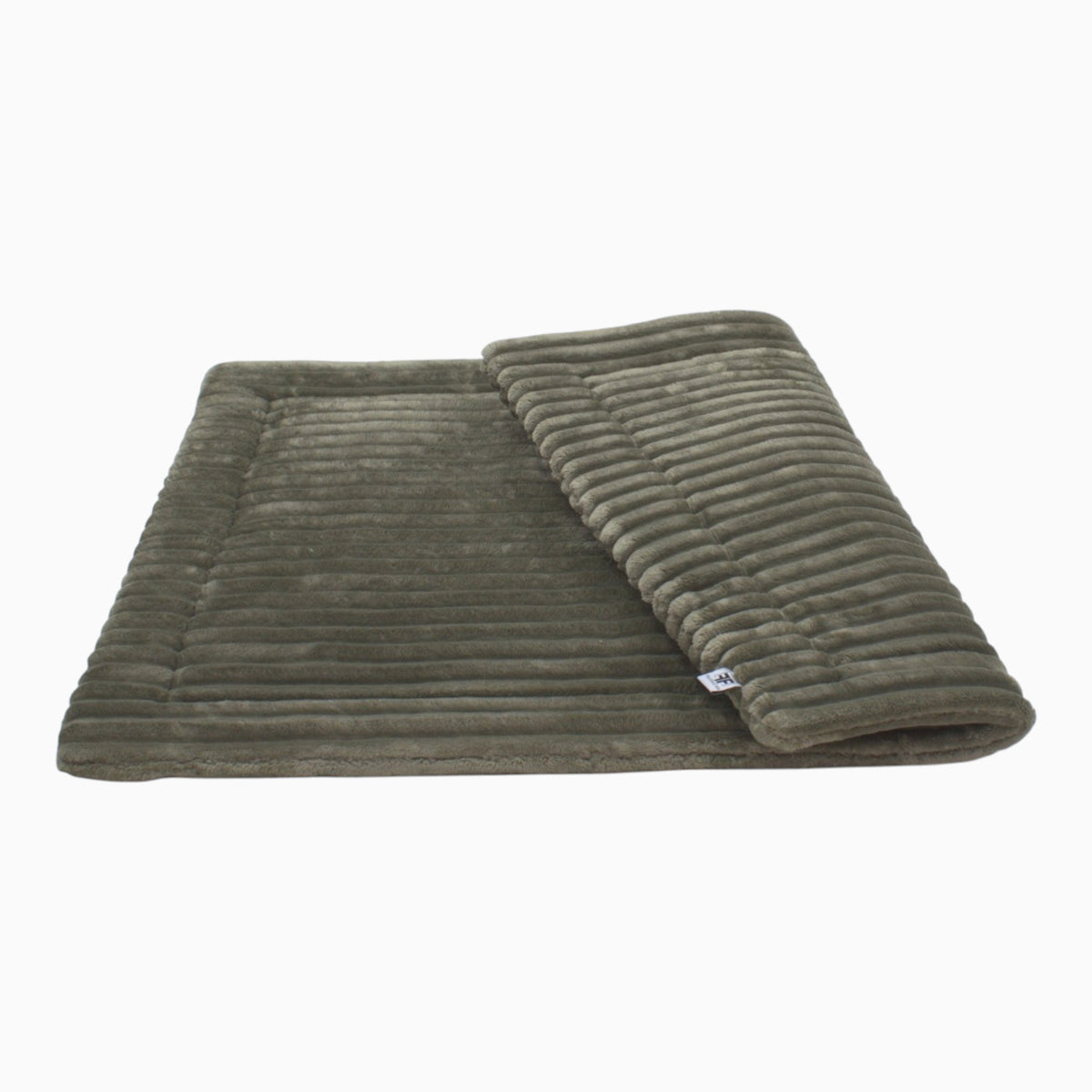 Wattierte Hundedecke Plaid Stripes olive