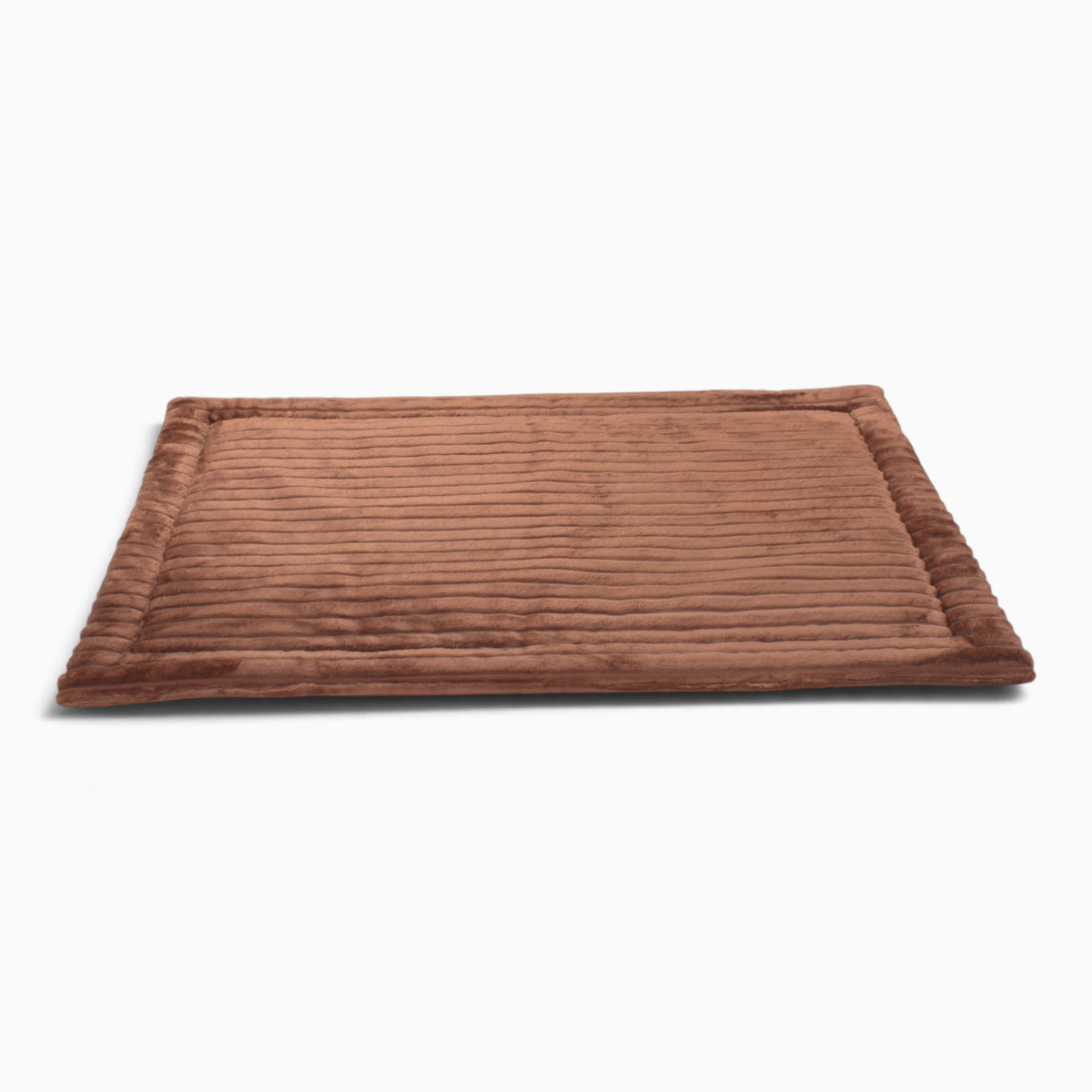 Wattierte Hundedecke Plaid Stripes Zimt