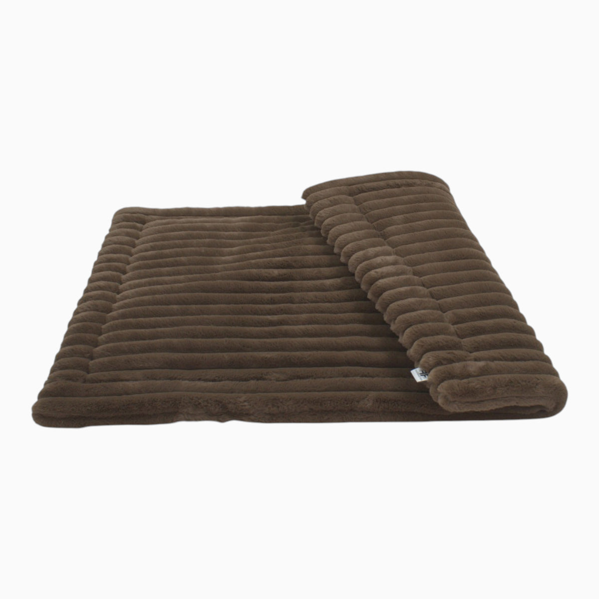 Wattierte Hundedecke Plaid Big Stripes Chocolate