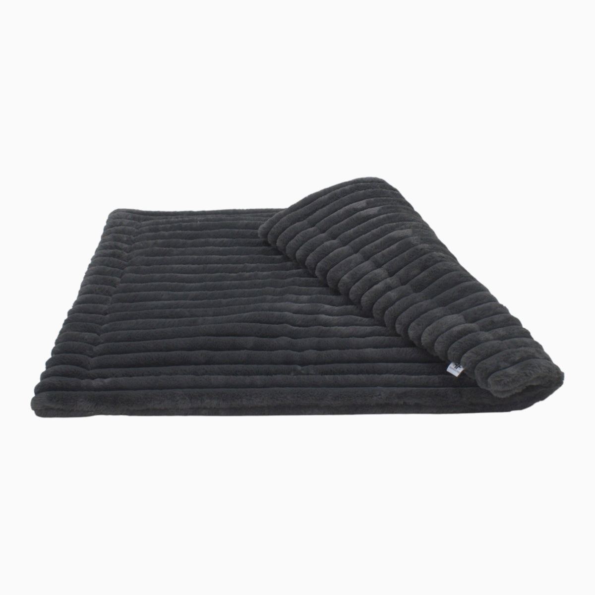 Wattierte Hundedecke Plaid Big Stripes Charcoal