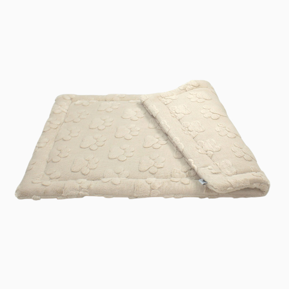 Wattierte Hundedecke Plaid Paws beige
