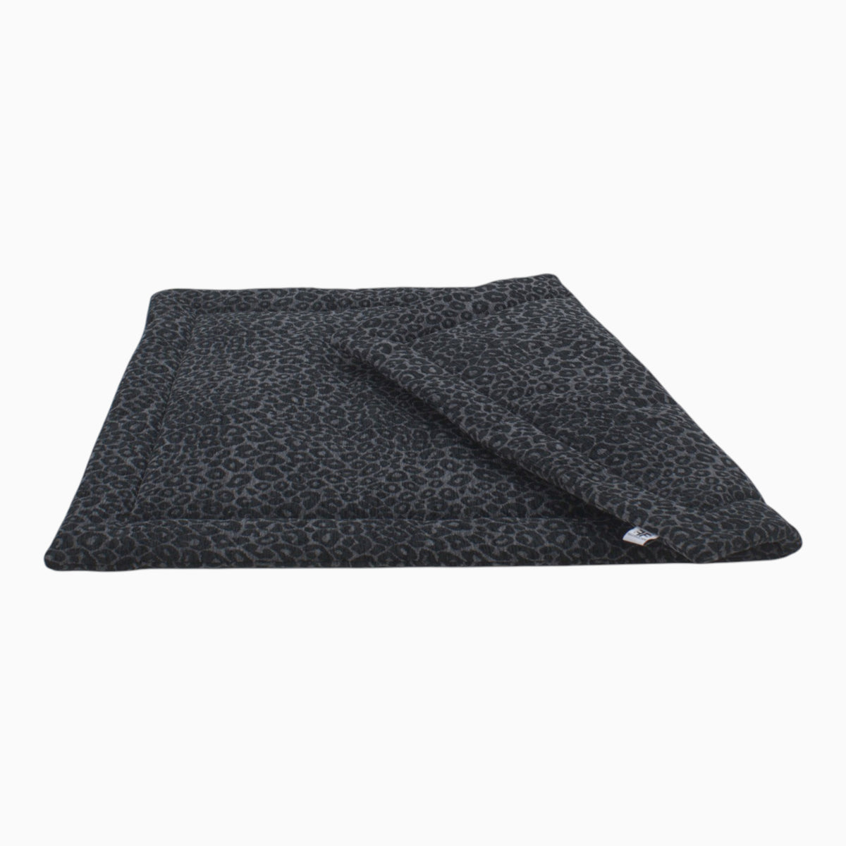 Wattierte Hundedecke Plaid Leo Noir