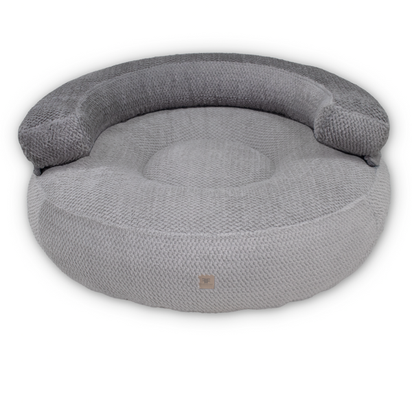 Hundebett CaLo Rückenlehne Dots Grey