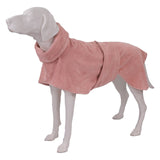 Frau Frauchen Hunde-Bademantel Rosa für Hunde und Haustiere