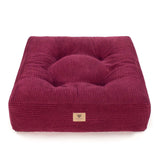 Frau Frauchen orthopädisches Hundebett Nubes® Cord Merlot für Hunde und Haustiere