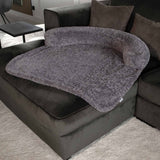 Frau Frauchen Sofaschutz Lounge Liner Curly Grey für Hunde und Haustiere